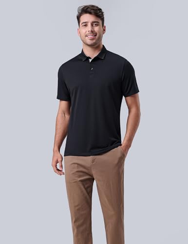 3-Pack Mens Golf Shirt Performance Sport Short Sleeve Moisture Wicking Dry Fit Golf Polo Active Shirts for Men3