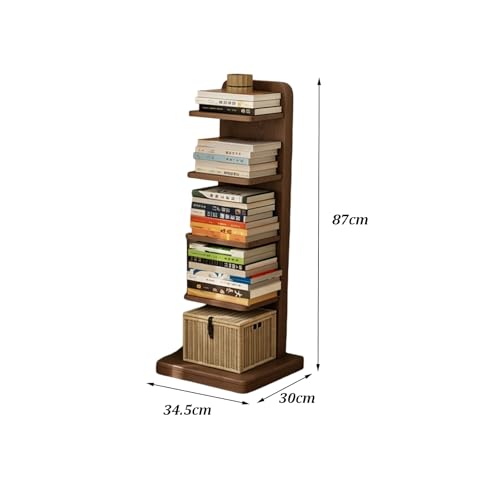 Estantería vertical alta de 5 niveles antivuelco para evitar caídas de libros 3