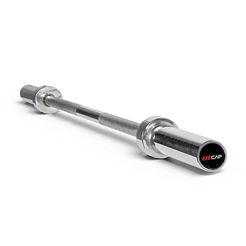 Image of CAP Olympic Barbell - 5FT, 6FT, & 7FT Strength Training Weight Bars, Multiple Options