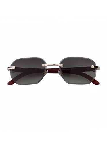 Image of Rimless Sunglasses for Men&Women with Narrow Face Fashion Frameless Shades(3050)