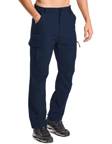 keihTrail Men's Hiking Pants Lightweight Waterproof Cargo Quick Dry Tactical Outdoor Fishing Travel Mountain Work Pants Navy Blue XL - image 2