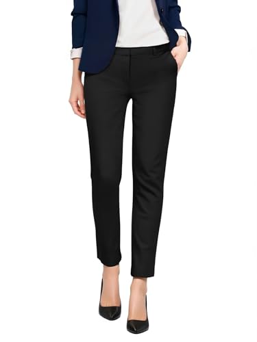 Hybrid & Company Womens Ultra Comfy Stretch Slim Fit Trousers Chino Pants with Pocket