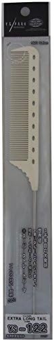 YS Extra Long Tail Comb 122 White from ProHairTools