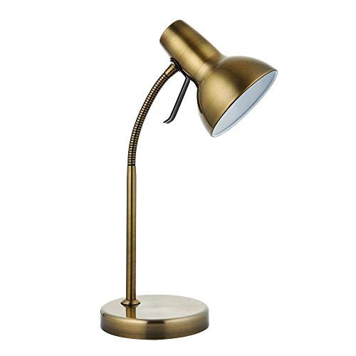National Lighting Table Lamp, Bedside Lamp with USB Port, Gooseneck Desk Light, LED Reading Light for Bedroom Living Room