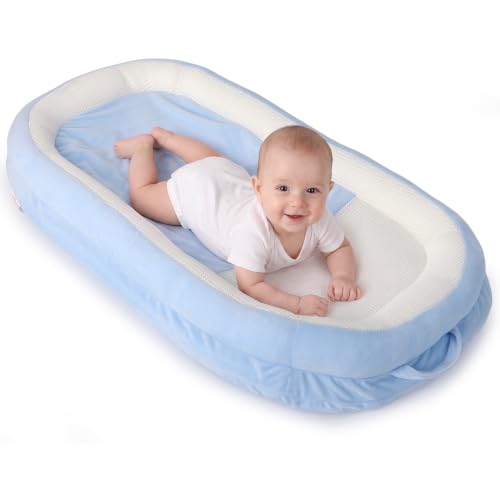 Image of Baby Lounger for Newborn,Infant Support Cushion for 0-24 Months | Infant Lounger for 0-24 Months,Breathable & Skin-Friendly Fabric, Portable Baby Lounger Pillow,Infant Lounging,Tummy Time