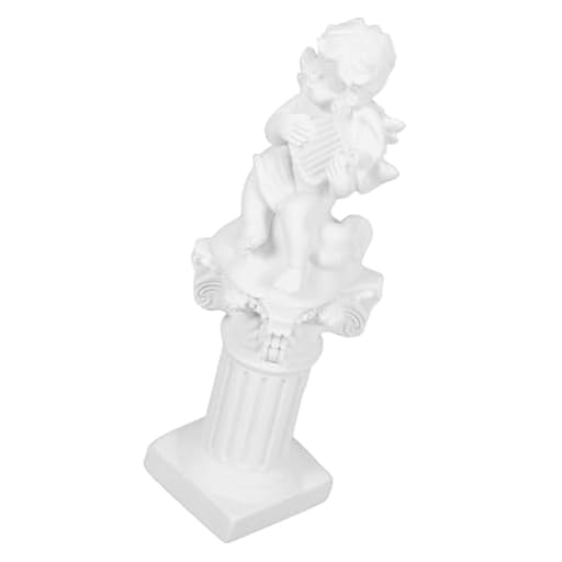 SHINEOFI Figura de Ángel de Resina Pequeña para Decoración de Escritorio, Pilar Romano Miniatura con Estatua Angelical, Adorno Artístico Compacto para Hogar y Oficina | Ya disponible en tu tienda friki favorita! En mundofriki.es!