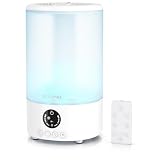 Brandson - Luftbefeuchter 2,5 Liter - sehr leise 30dB - Fernbedienung - Display digital – 3 Nebelstufen - 7 Helligkeitsstufen - RGB - Schlafmodus - Schlafzimmer Kinderzimmer Wohnzimmer
