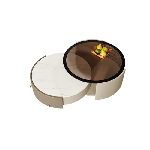 2WFYJNITP Sala de Estar Mesa de Centro Moderna, Mueble salón Compacto con Espacio Almacenamiento, diseño Que Ahorra for Espacios pequeños Centro