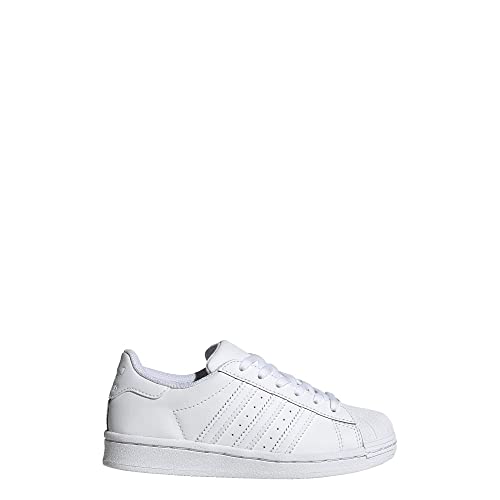 Image of adidas Originals Unisex-Child Superstar Sneaker, White /White /White, 11 Little Kid