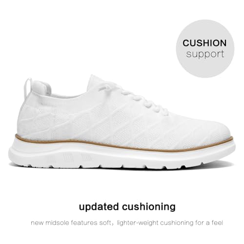 Image of Mens Casual Dress Oxfords Shoes Fashion Mesh Work Business Walking Sneakers Comfortable Lightweight Soft Sole
