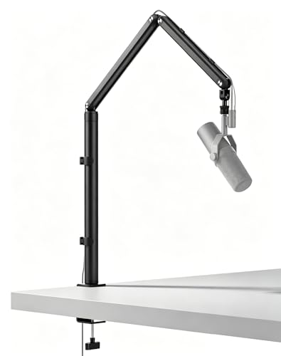 Amazon | KUUVAN マイクスタンド マイクブームアーム 耐荷重1.8KG