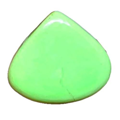 Cabochon en chrysoprase citron idéal pour réparer une bague ou créer un pendentif sur mesure