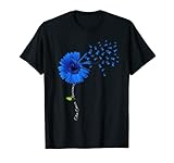 Daisy Flower Blue Colorectal Cancer Awareness