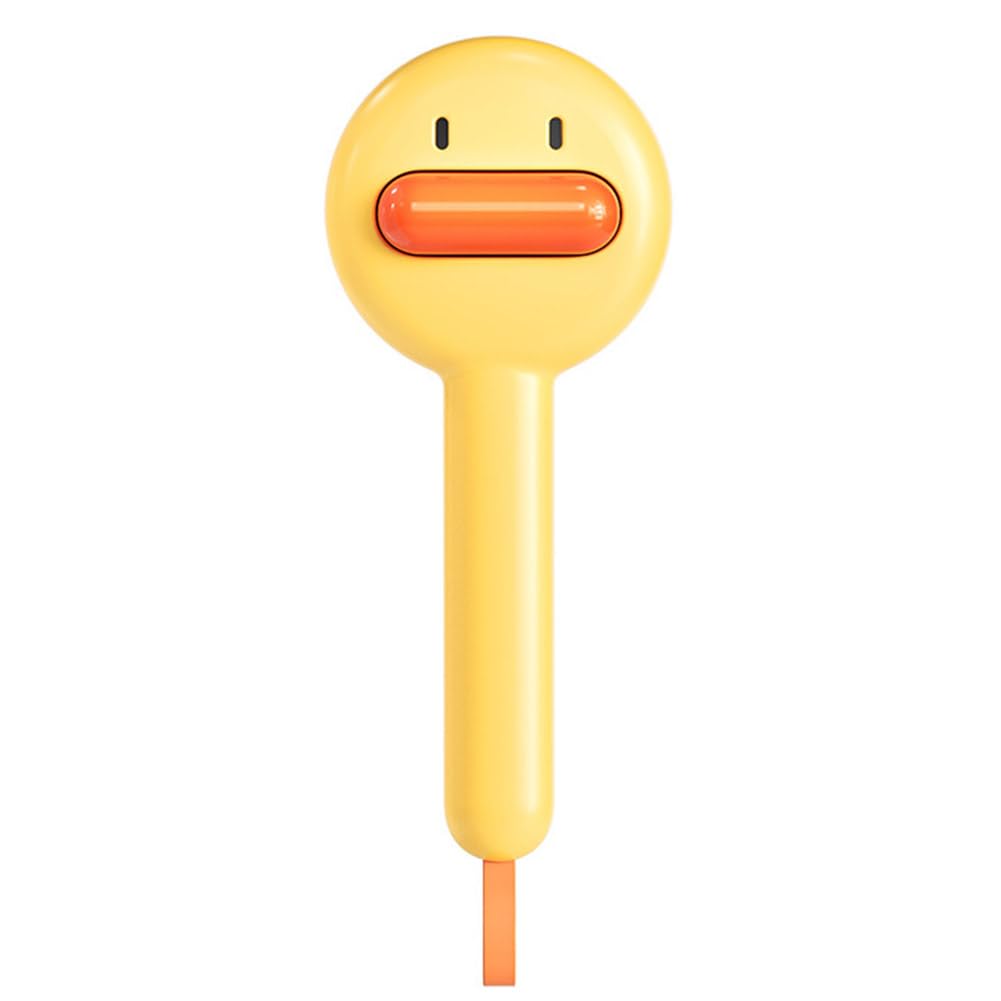 Duck Cat Brush for Short or Long Haired Cats Dogs Rabbits, Cute Dog Brush with Release Button for Massage and Removes Loose Fur, Dog Hair Brush Dog Grooming Deshedding Brush