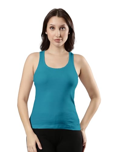 Image of Femmora Body Hugging Waist Length Camisole, Solid, Soft and Comfortable Cotton Fabric with Racer Back, for Women,Pack of 1