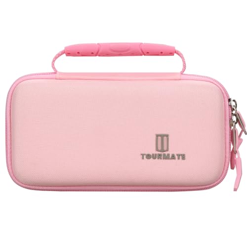 Maleta dura para cámara de viaje rosa miniatura 3