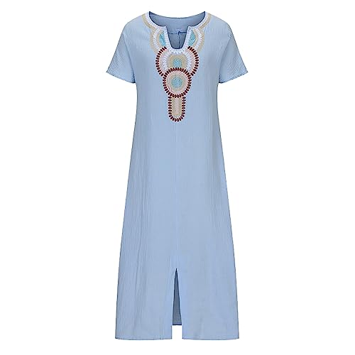 Robe noire lin grande taille ample et légère pour masquer les rondeurs - 2
