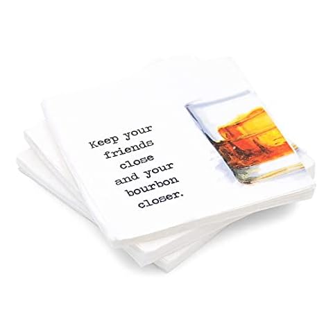 Servilletas de papel de 3 capas para cóctel "Hold Your Bourbon Close" Cover
