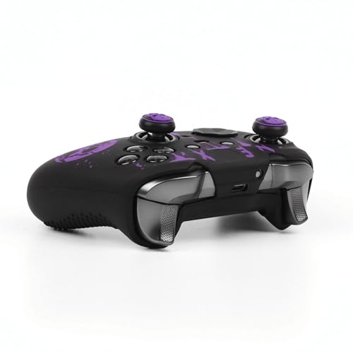 Image of Skull Controller Skin Compatible with Xbox Elite Series 2 Core Wireless Controller, RALAN Protector Case, Customised Thumb Grips Cap