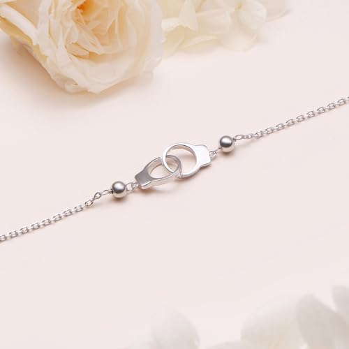 Image of Anklet for Women S925 Sterling Silver Adjustable Foot Plus Ankle Bracelet