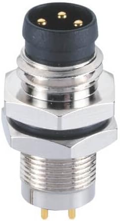 10pcs M8 Connector PCB 3Pin Socket Waterproof Back Mount Male Straight Sensor Connector