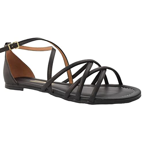Rasteira Vizzano Flat Feminino, Preto, 36