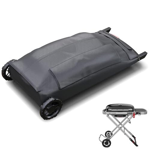 Grisun 7030 Cargo Protector Grill Cover for Weber 9010001 Traveler Portable Gas Grill, Heavy Duty Waterproof 600D Fabric Portable Storage Bag