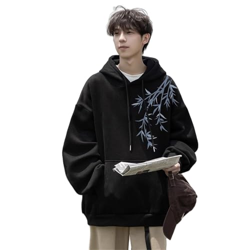 Sudadera estilo nacional chino informal para hombres sudadera holgada urbana invierno