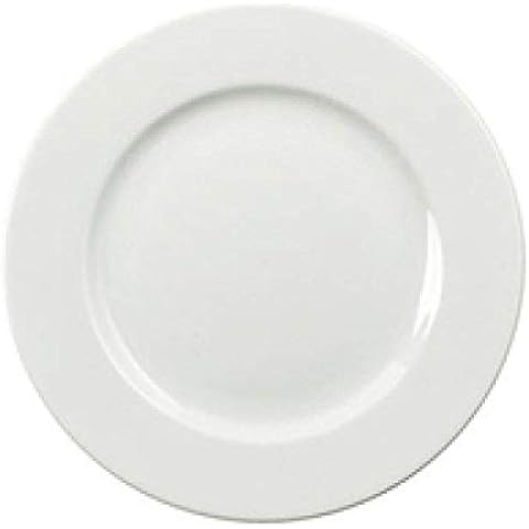 Fsmisc 304111 Plate, Porcelain, White, 250 mm, Pack of 6 Cover