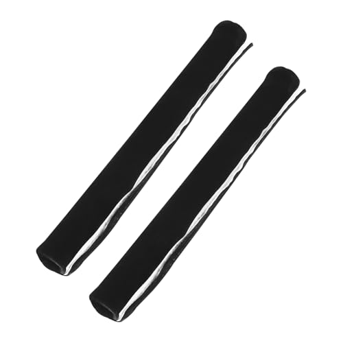 HOMSFOU 2 fundas para manijas de refrigerador, guantes de puerta, envolturas para electrodomésticos de cocina, protectores negros para nevera, microondas, horno, lavavajillas, manijas estáticas