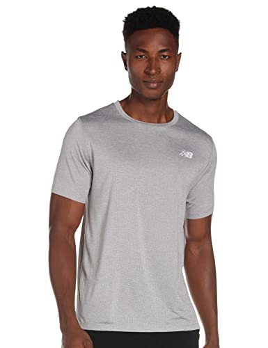 New Balance Men's Tenacity Short Sleeve, Athletic Grey , Medium #TOP14