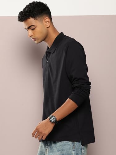Image of Dillinger Men Oversized Long Sleeve Polo Tshirt