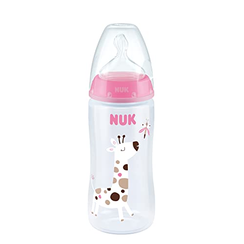 Mamadeira NUK FC Temp. Control 300ml S2 - Girl, NUK, Rosa