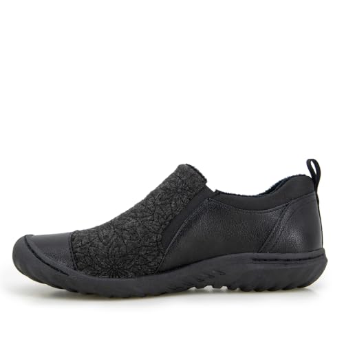 Image of JBU Women's Elodie Comfortable Casual Flexible Arch Support APMA Accepted Side-Zip Walking Flat