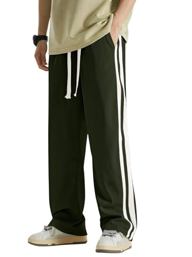 Image of GRECIILOOKS Men's Loose Mid Rise Casual Trousers Pants | Regular | Sports Stylish Track Pant | Sweatpants (Available in Plus Size)