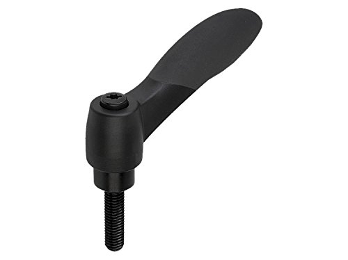 Image of Kipp 06614-31001X20 Fiberglass Reinforced Plastic /Die-Cast Zinc Adjustable Handle with M10 External Thread, 2K inchCockatoo inch, Two-Component, Metric, Size 3, 20 mm Screw Length