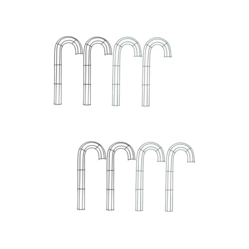 HOOTNEE 8pcs Wreath Frame Iron Cane Design for Flower Arrangements for Christmas Weddings and Home Decor
