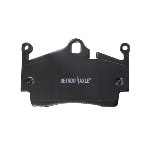 Image of Detroit Axle - Rear Ceramic Brake Pads with Hardware Set Replacement for Porsche 718 Boxster Cayman - 4pc Set