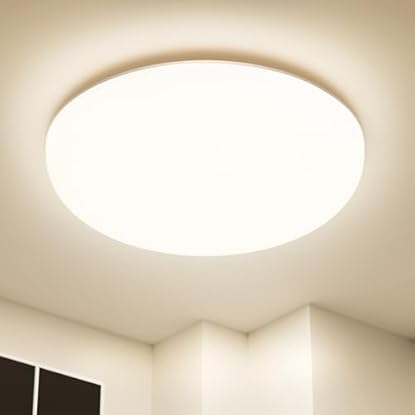 Foto di Plafoniera LED Soffitto 36W IP54 Impermeabile, 4000K 4500LM Lampadario Camera da Letto, Lampadario Bagno Moderni, Plafoniera Bagno Senza Cornice per Corridoio, Cucina, Soggiorno, Camera da Letto