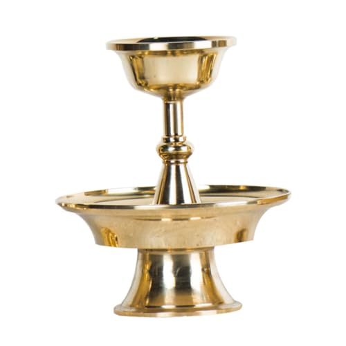 HOLIDYOYO Coppa Offerta Buddista in Rame Spessa Tazza Decorativa Per Offerte d Acqua e Cerimonie Religiose Accessorio Unico Per Culto Buddhista e Arredamento Casa