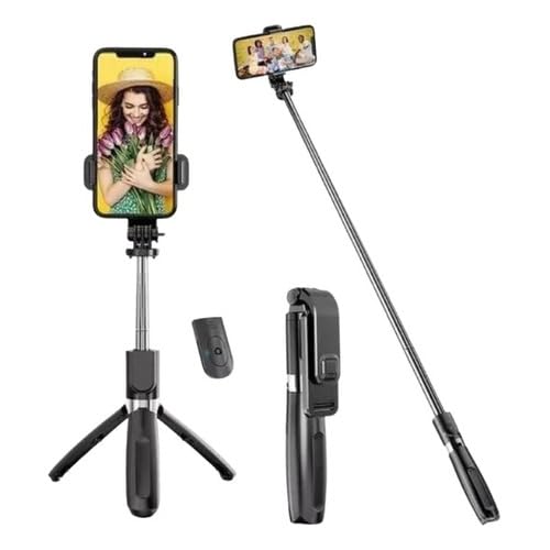 Bastão Pau de Selfie Mini Tripé Celular Reforçado Foto Portatil