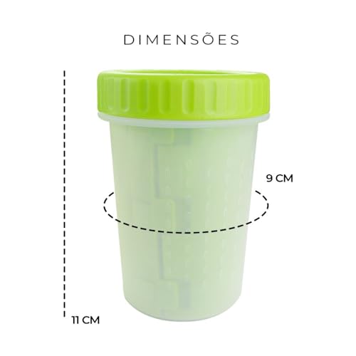 Lava-Patas Lavador de Patas para Cachorros Cães Médios Limpeza Higiene Banho de Animais de Estimação