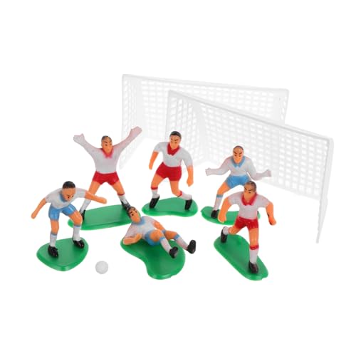 iplusmile 1 Juego De Adornos Decorativos Para Equipo De Fútbol ​​Decoración Para Tartas De Fútbol ​​Minijugadores De Fútbol ​​Suministros Para Fiestas De Fútbol ​​Adorno Con Temática De