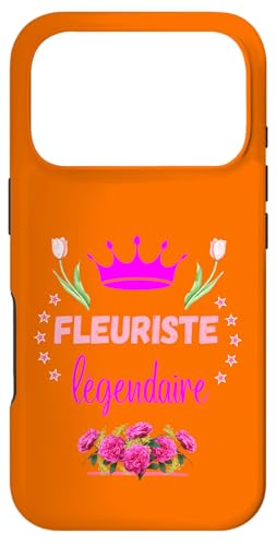 花屋 伝説の花 紫 女性 庭師 デコ スマホケース iPhone 17 Pro 用
