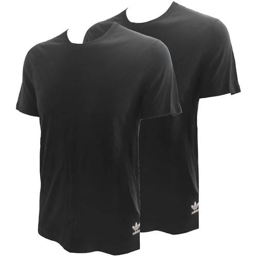 T-Shirt Homme adidas en coton noir taille M lot de 2 pièces Comfort Core