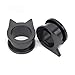 Produktbild HLWJ Ohr-Tunnel-Plugs, verschiedene Stile, zum Schrauben, Retro, Blume, Ohrdehner, Körperschmuck (Farbe: EM0916B, schwarze Katze, Größe: 8 mm), 2 Stück