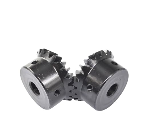 Bevel Gear Pinion Hardware Mechanical 1pcs 1:2 Bevel Gear Steel 1.5M 15 Tooth 30 Tooth Bore 15mm Gear 90 Degrees Steel Gears(15 Teeth)