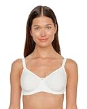 SUSA Spacer BH Damen mit Bügel Catania I Damen-BHS aus atmungsaktivem Spacer Material I Angenehmes Hautgefühl I Cups ohne Naht vorgeformt I Ivory I 80F