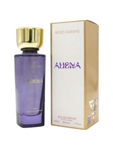 Perfume femenino Reyes Queens 'Aliena' 50 ml – Fragancia floral y amaderada con notas de jazmín sambac, madera de cachemira y ámbar blanco – Aroma envolvente y duradero para mujeres