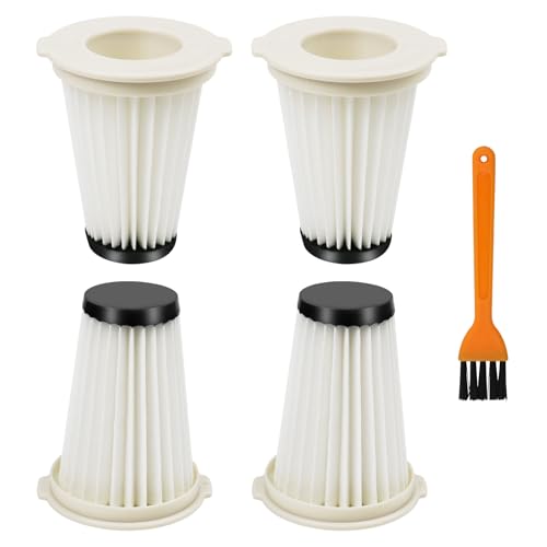 4 Stück Faltenfilter für Einhell Akku Staubsauger TE-SV 18 Li